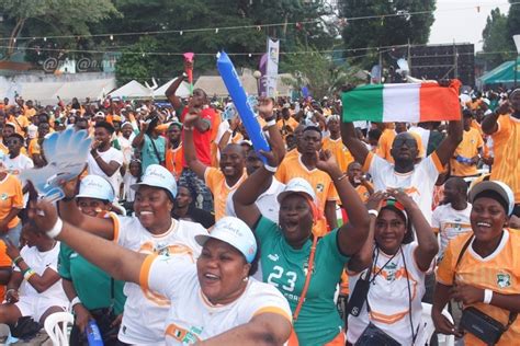 CAN 2023 joie des supporters après la victoire des éléphants de Côte d