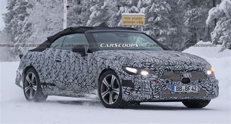 2023 Mercedes CLE Convertible Begins Cold Weather Testing | Carscoops