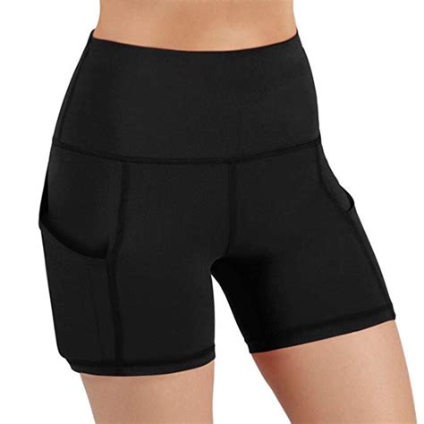 Summer Polyester Short Yoga Shorts For Women Black Activewear Womens