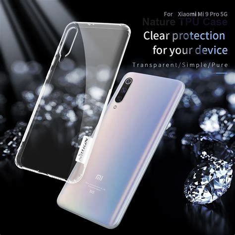 Nillkin Funda Para Xiaomi Mi 9 Pro 5G Transparente Natural Suave De