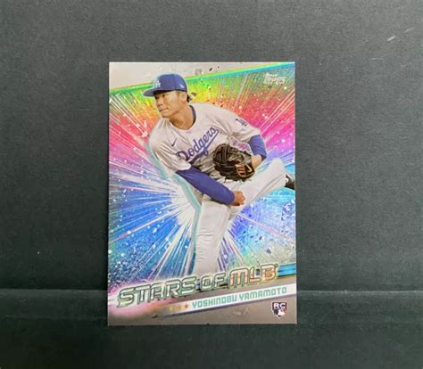 Topps Series Yoshinobu Yamamoto Rc Stars Of Mlb Insert Smlb