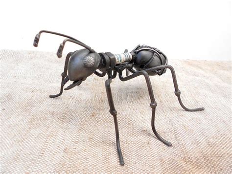 Ant Figurine Metal Sculpture Ant Steampunk Mechanical Ant Figurine