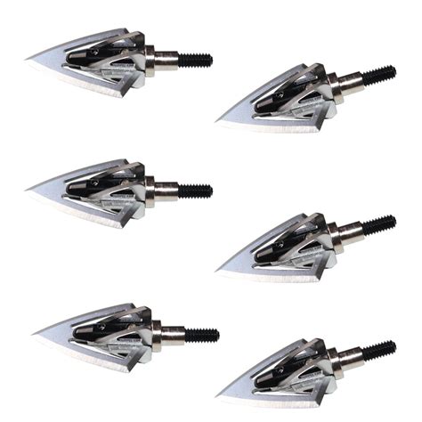 Pcs Grain Broadheads Archery Blade Arrow Heads Hunting Points