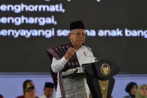 Wapres Ma Ruf Amin Tegaskan Jangan Gunakan Politik Identitas Saat