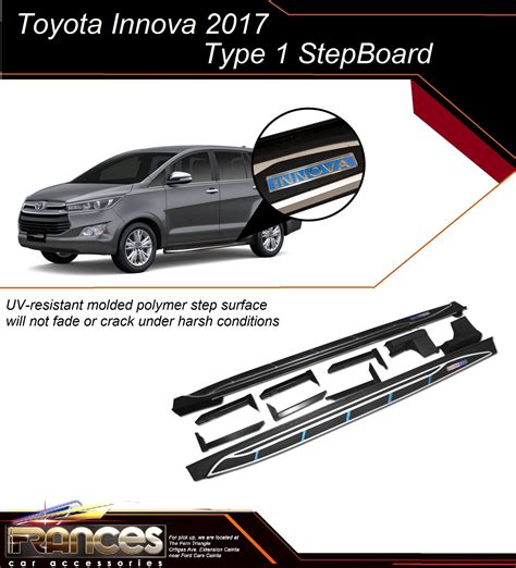 Toyota Innova 2016 2023 Step Board Side Stepboard Running Board