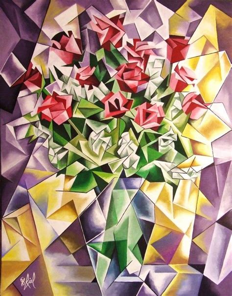 Cubism Art Cubist Art Folk Art Flowers