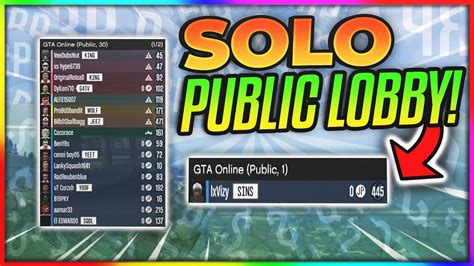 HOW TO GET INTO A SOLO PUBLIC LOBBY AFTER PATCH 1 54 TUNERS UPDATE