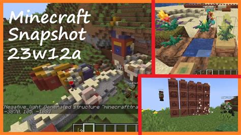 Minecraft Snapshot 23w12a YouTube