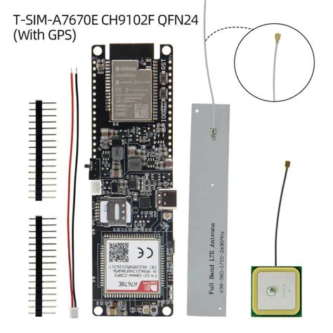 LilyGO TTGO T SIM A7670E R2 ESP32 ESP32 WROVER Met 18650