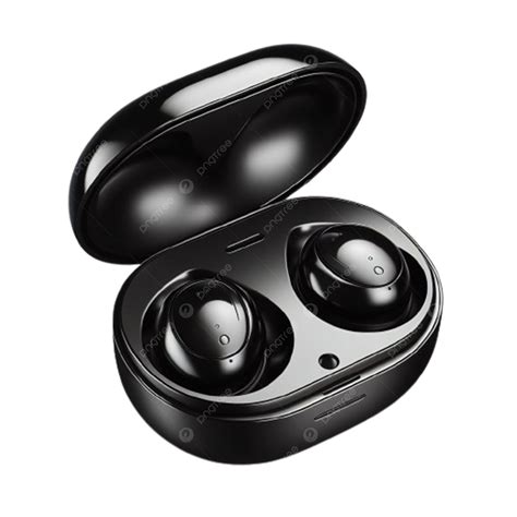 Wireless Earbuds Resting In A Charging Case Modern Black Design N A Charging Case Modern Black