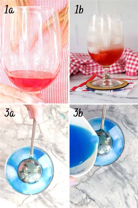 Red White And Blue Cocktail Peel With Zeal