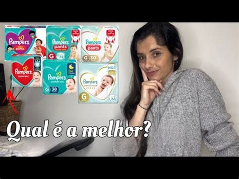 COMPARAÇÃO DAS FRALDAS PAMPERS Ana Paula de Costa YouTube