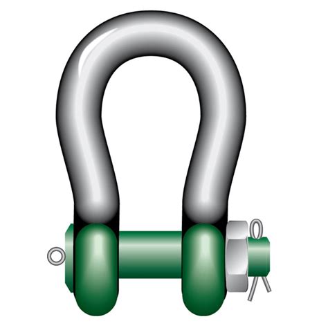 Green Pin Alloy Bow Shackle Heavy Duty High Swl P 6036 Gps Lifting