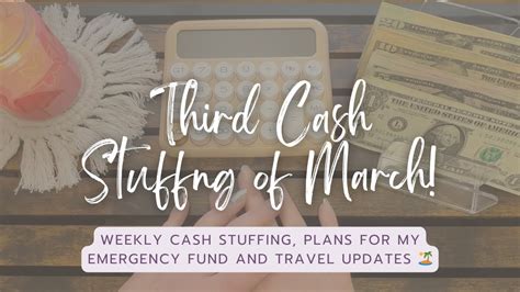 Cash Envelope Stuffing 3 Of March 2024 Savings Challenges Travel