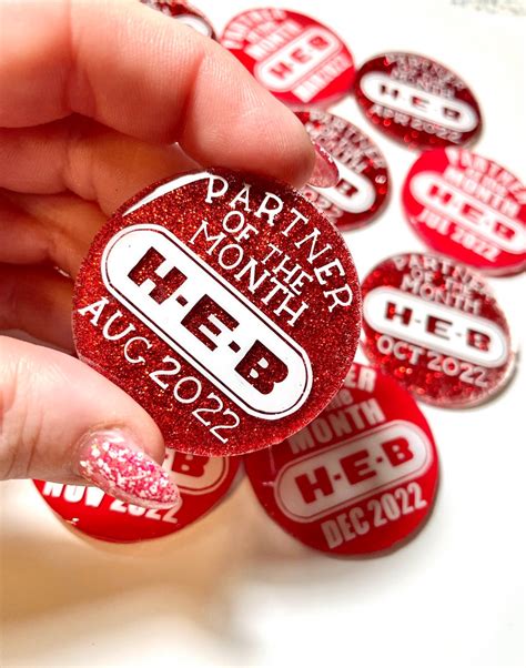 Partner Of The Month Heb Badge Reels Etsy