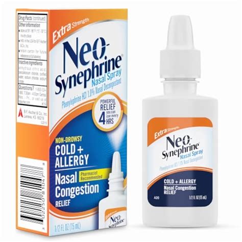 Neo Synephrine Cold And Sinus Extra Strength Nasal Decongestant Spray