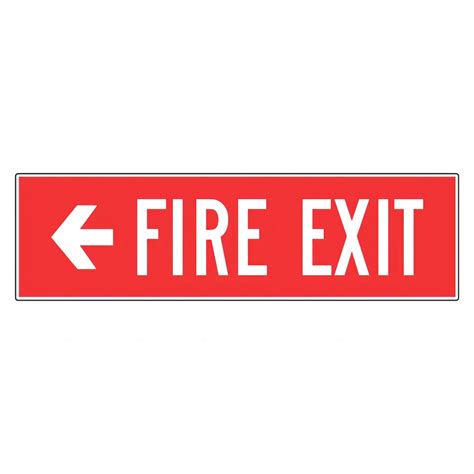 (FIRE EXIT) PP Safety Sign - Red – Nordin Industries