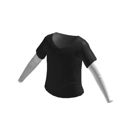 Medical Scrubs Long Sleeve Shirt Black Roblox Item Rolimon S