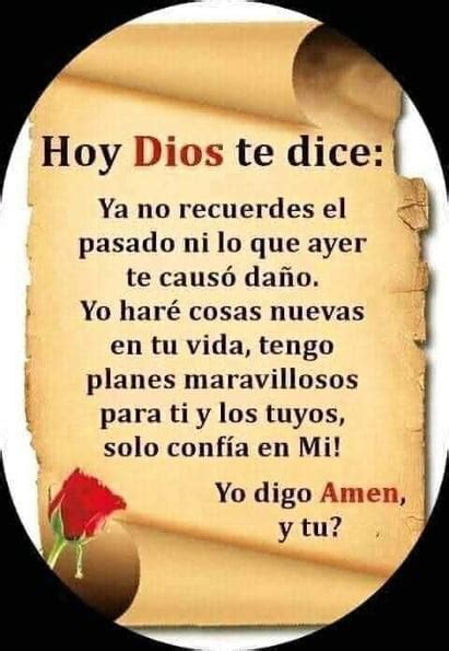 Imágenes con frase Dios te dice hoy