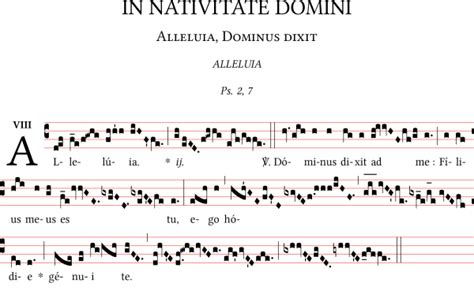 Alleluia Dominus Dixit Gregorianum Org