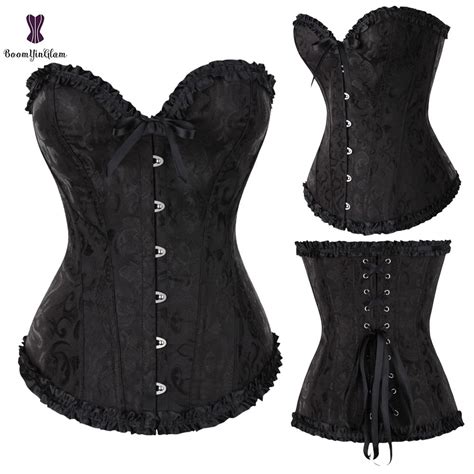 Sexy Women Steampunk Clothing Gothic Plus Size Corsets Lace Up Boned