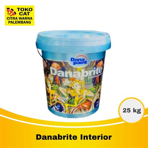 jual cat tembok interior danabrite  kg shopee indonesia