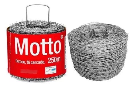 Arame Farpado Motto 500m 100 Galvanizado Garantido Belgo Frete grátis