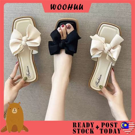 Ready Stock Woohuu Sandals Women Kasut Wanita Shoes Perempuan Shopee