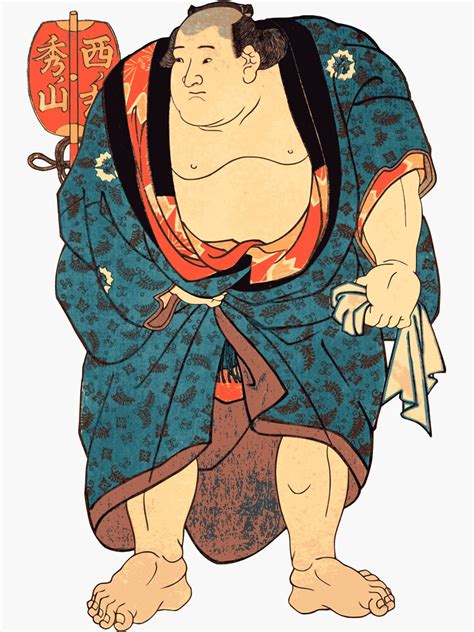 Sumo Wrestler Sticker For Sale By Snapdragonlady Redbubble