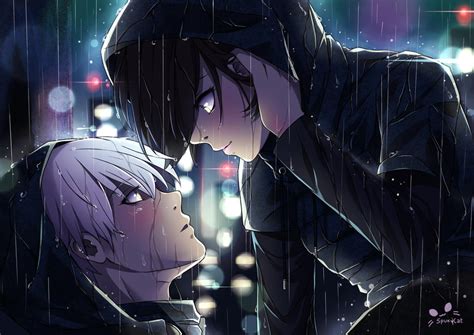 Kaneki X Touka Under The Rain By Spukycat On Deviantart