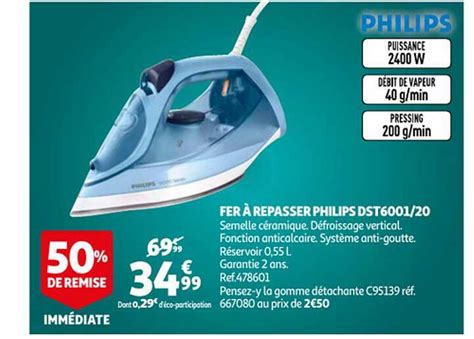 Promo Fer à Repasser Philips chez Auchan iCatalogue fr