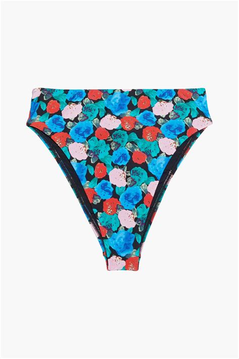 Multicolor Bella Gigi Floral Print High Rise Bikini Briefs Vix Paula