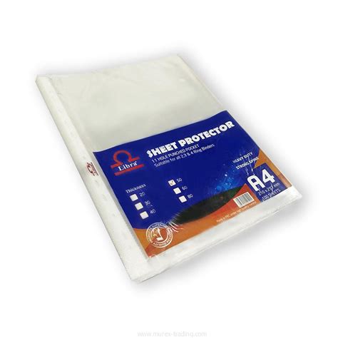 Libra Sheet Protector A Pack Murex Trading Llc