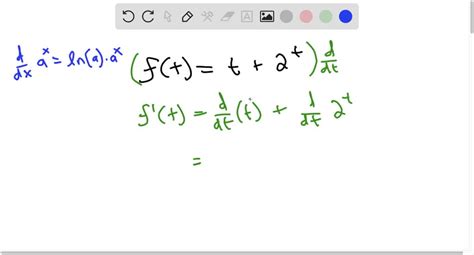 SOLVED Differentiate each function f t sin π t 2