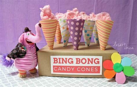 Bing Bong Candy Cones | Desert Chica