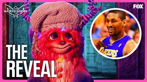 The Reveal Metta World Peace Is Cuddle Monster Season 10 The Masked Singer Youtube