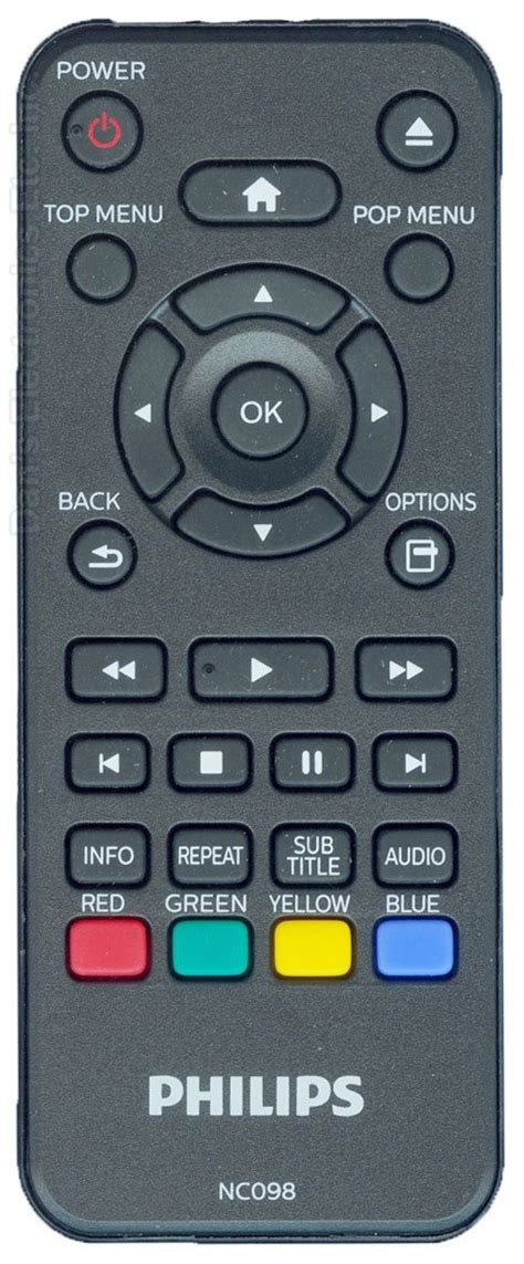 Buy Philips Nc Ul Blu Ray Dvd Player Blu Ray Remote Control