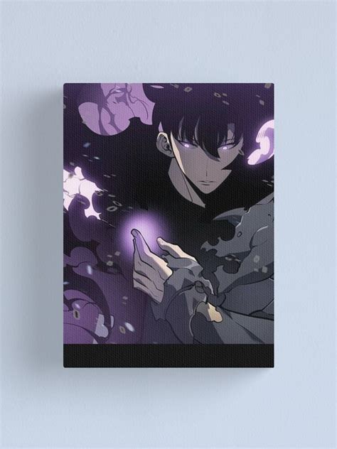 Solo Leveling Sung Jin Woo Sword Art Design Canvas Print For Sale