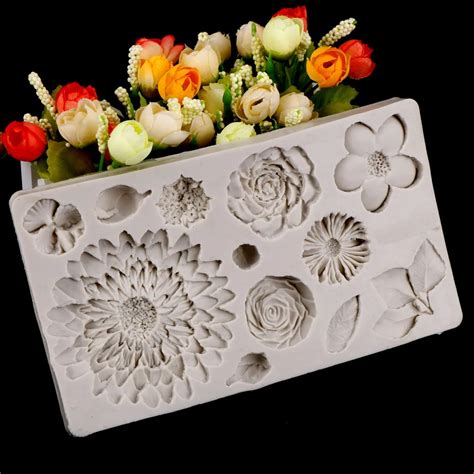 1 Piece Cute Flower Silicone Mold Fondant Mold Cake Decorating Tools