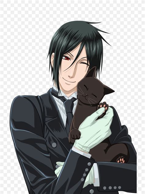 Sebastian Michaelis Ciel Phantomhive Cat Byakuya Kuchiki Black Butler ...