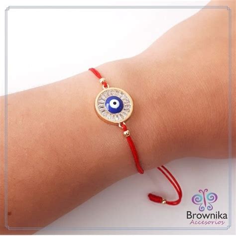 Pulsera Hilo Rojo Con Ojo Turco Pulseras Anillos Envueltos En