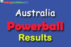 Powerball Australia winning number results on Thursday, 01/02/2024