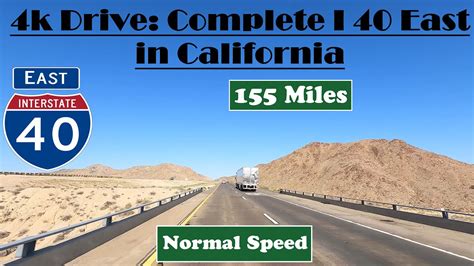 4k Drive Complete I 40 East In Arizona ASMR 359 Miles Interstate 40