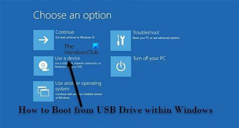 Comment démarrer à partir d une clé USB dans Windows 11 10 Moyens I O