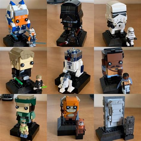 All Star Wars Numbered Brickheadz with Matching Minifigs : r/lego