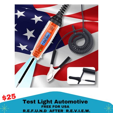 Test Light Automotive, 3-60V DC Test Light with Voltage Display and ...