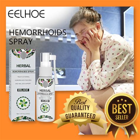 Eelhoe Natural Herbal Hemorrhoids Spray Original Gamot Sa Almoranas Treatment Hemoclear