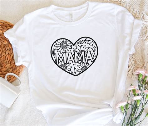 Mama Heart Svg Mama Svg Mama Heart Svg Mama And Mini Svg Etsy