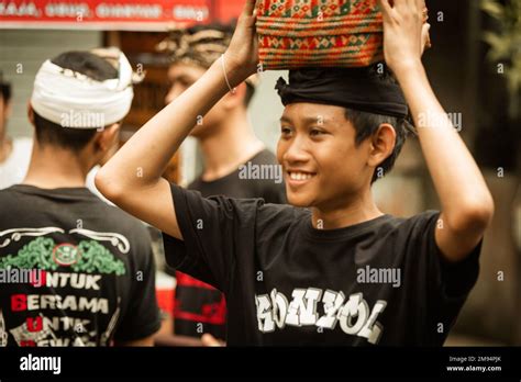 Traditional Celebration Ritual In Bali Indonesia Traditional Balinese