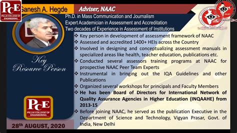 Assessment And Accreditation Process Of Naac Youtube